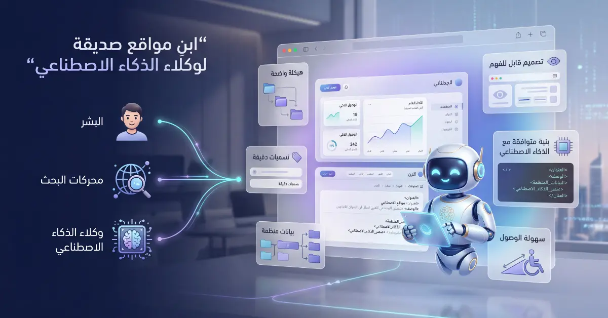 موقع جاهز للوكلاء: 7 قواعد من Google لتظهر في عصر AI 2026